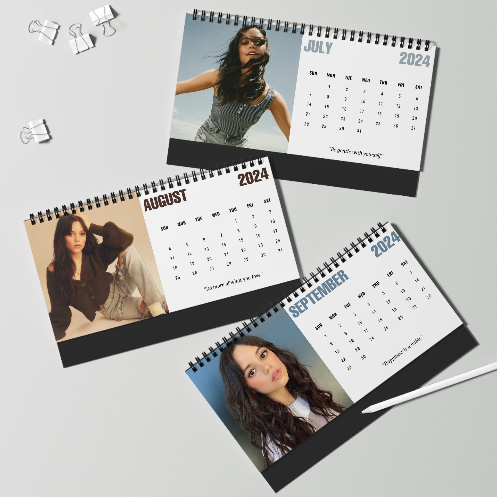 2024 Jenna Ortega Calendar Celebrity Calendar Christmas Gift 2024