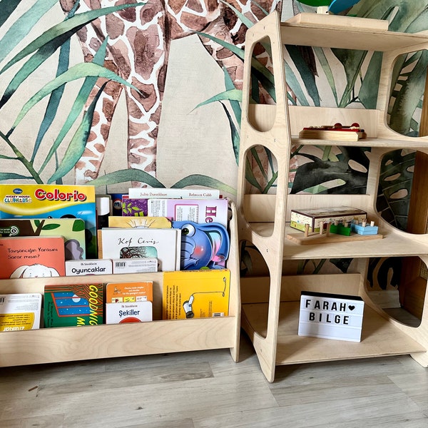 Montessori Bookshelf Etsy