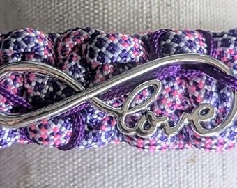 Friendship bracelet - "Love" infinity charm