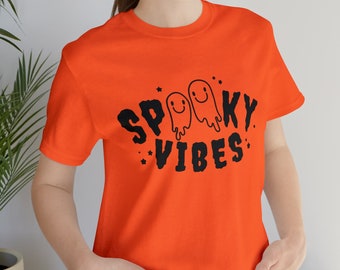 Spooky Vibes | Trick or Treat | Halloween t-shirt | Smiley Spooky shirt | Spooky tshirt | Halloween | Spooky Season | Hippie Halloween