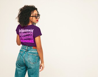 BRIDESMAID Tee, Trendy Bridesmaid Shirt, Top Seller Bridesmaid, Wedding Shirts, Bride Squad, Cute Tees for Bridesmaids, Best Seller Wedding