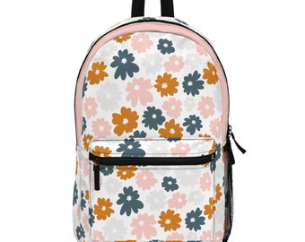 Trendy Boho Flower Backpack, Back To School Bag, School Bags, Trending Backpacks, Floral Bags, Trending Backpacks, 2023 Backpacks, Book Bags