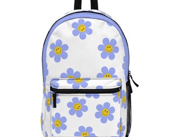 Smiley Flower Backpack, Trending Backpacks, Back to School, Top Seller Backpacks, Cute Backpack for Girls, Women's Backpacks, Cute Bookbag