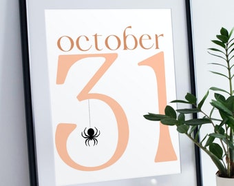DIGITAL DOWNLOAD Halloween printable - Halloween Art - Cute Halloween Print - Fall Decor - Halloween Party Decoration