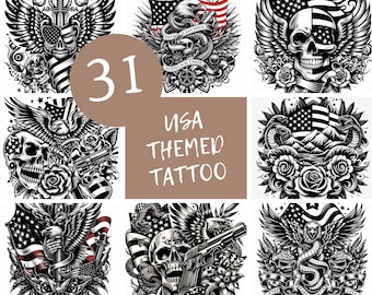 USA-tema tatueringsdesign, 31 professionella tatueringsdesigner med USA-tema, .JPG-tatueringsdesigner.