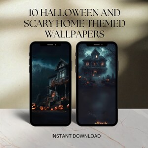 Halloween Themed Phone Wallpapers.10 High Definition PHONE Wallpapers.Halloween, Scary House Wallpapers,10 jpg wallpapers.