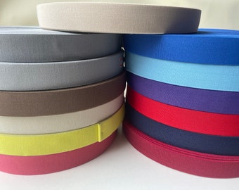1 inch elastic, elastic webbing| elastic belt| elastic skirt| soft solid colored nylon| sold by yard, wholesale