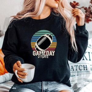 Game Day Sweatshirt, Super Bowl Sweatshirt, Vrouwen Voetbal Trui, Zondag Sweatshirt, Voetbal Sweatshirt voor Vrouwen, Game Day Hoodie