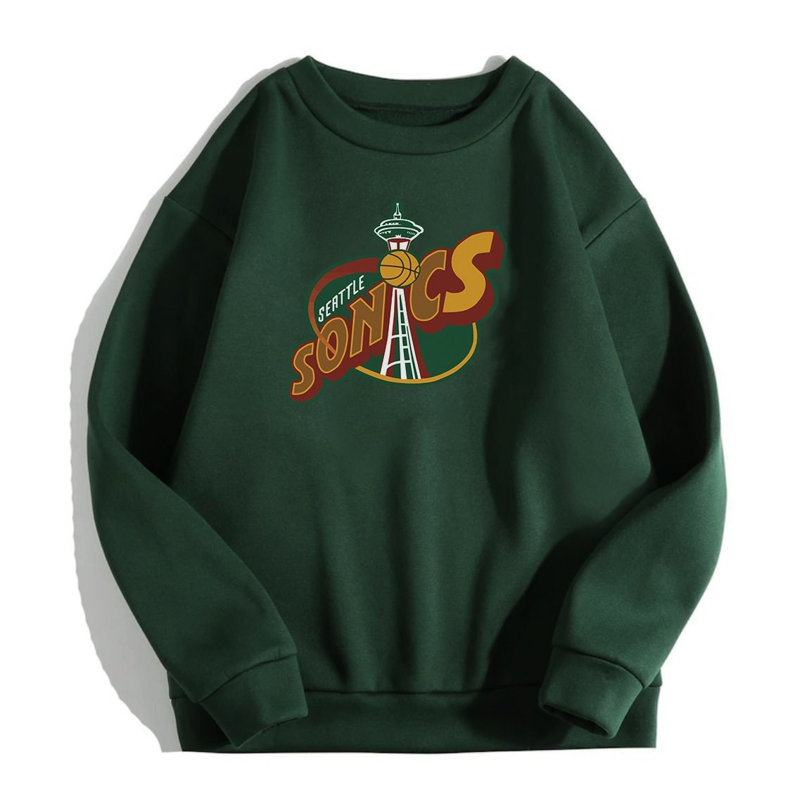 VTG Logo 7 NBA Seattle Sonics Crewneck Sweatshirt for Sale in