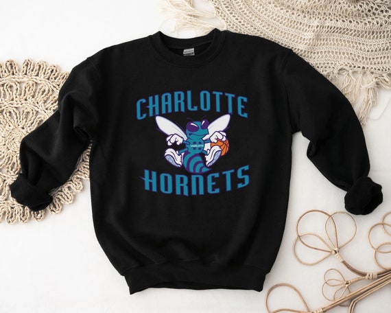 90's STARTER x CHARLOTTE HORNETS Size No Tag(Approx.L) Vintage NBA Hoodie  Sweat-Shirt / F1710S