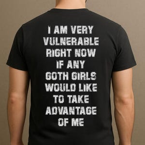 Vulnerable Goth Girls T-Shirt: Unisex Short Sleeve Tee