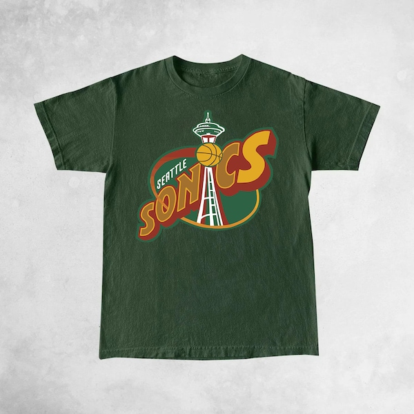 Supersonics 1994 Camisa vintage, sudadera Supersonics, SuperSonics Team Club Sweat Supersonics Logo Shirt, Sports Fans Gift Sports Merch