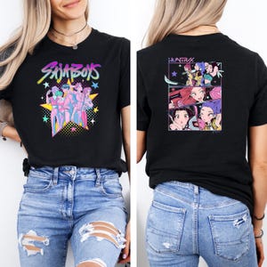 Saja Boys Boy Band Shirt, Kpop Demon Hunters Movie Shirt, Bootleg Retro Movie Shirt, Demon Hunters Merch Shirt, kpop Shirt, Zoey Tee