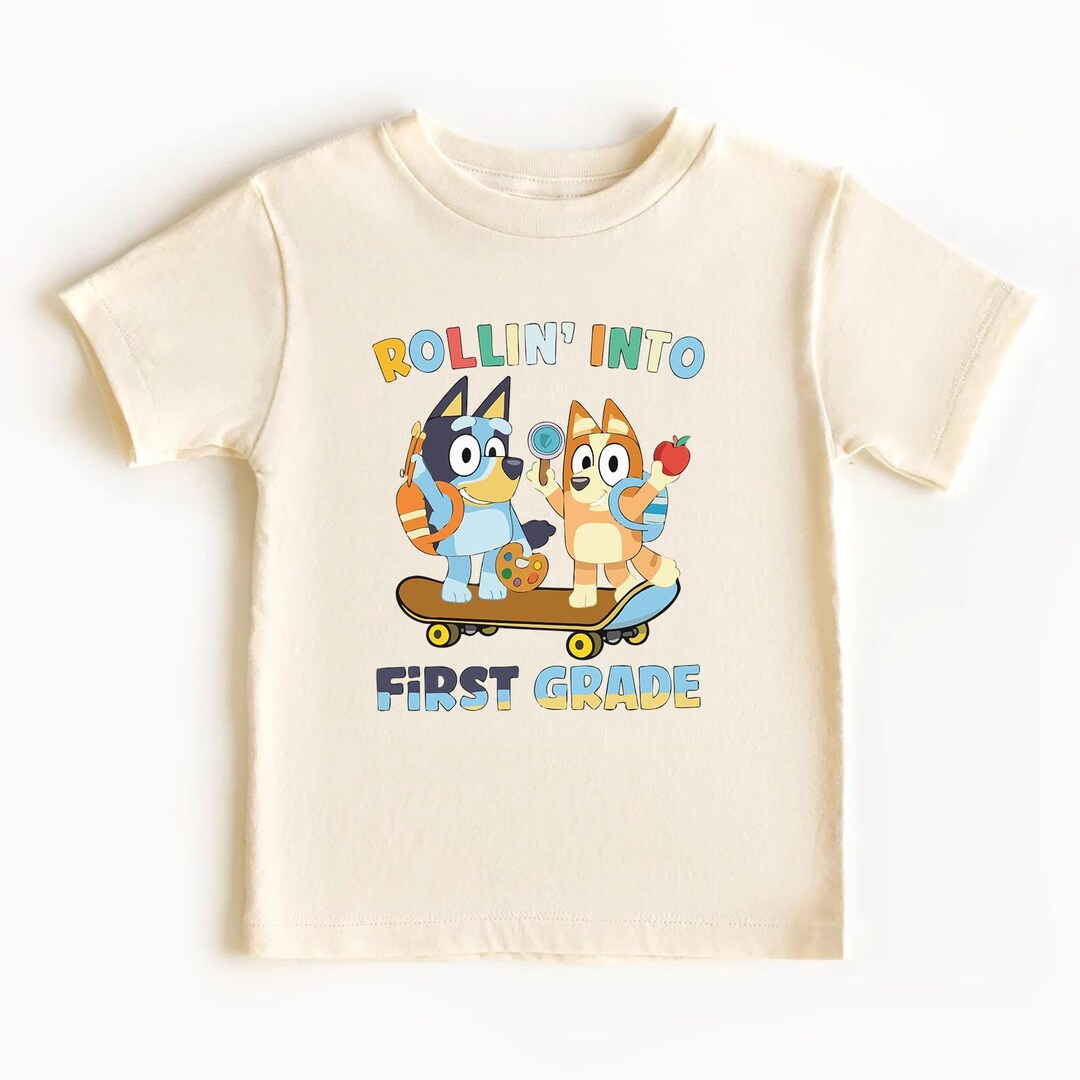 First Grande Blue Shirt , Back to School Tee for Girls, 1st Grade ...