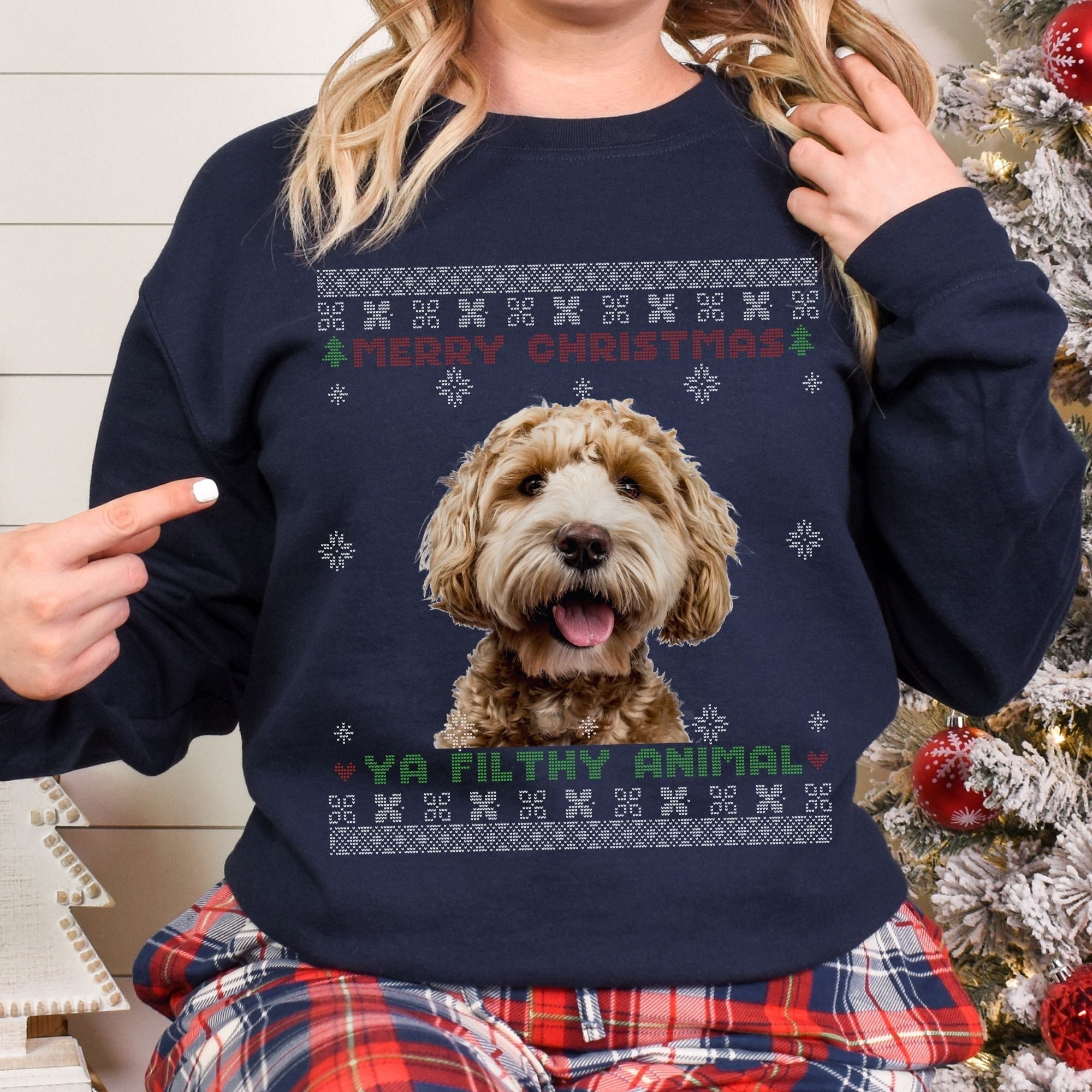Labradoodle christmas best sale sweater