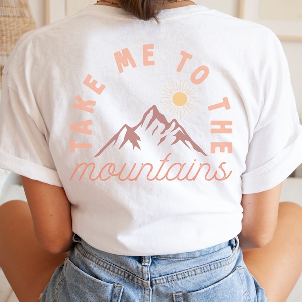 Unisex Outdoor Retro T-Shirt Adventure Mountains Natur Shirt Wanderer, Nature Lover Geschenk Shirt Hiking Wandergruppen Boho Shirt Camping