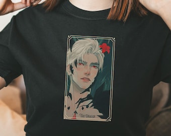 Sylus Love and Deepspace T-Shirt Unisex,Vintage Lads Sylus The Dragon Myth Tarot Card,Sylus Original Art T-Shirt MC Lads Fans
