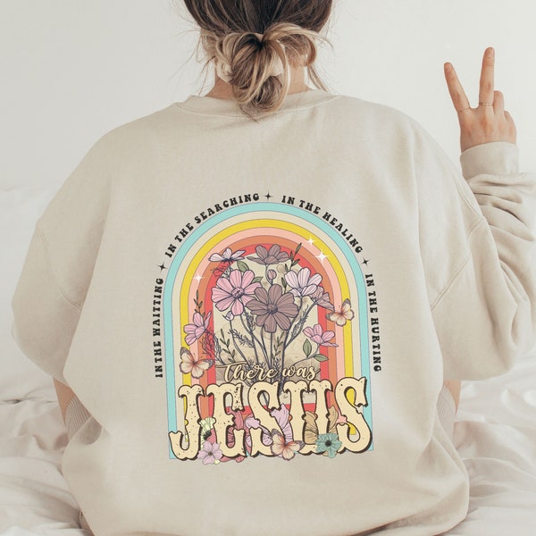 Süßes Jesus Christian Christentum Sweatshirt,Floral Bibel Sweater,Boho Christlicher Jesus Pulli,Glaube Gott Liebe Pullover Geschenk Kirche