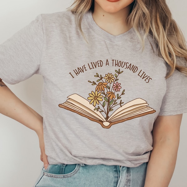 T-shirt mignon de livre d’aventure pour femmes, chemise d’amoureux des livres pour l’enseignant, cadeau de t-shirt Cottagecore pour femmes pour les lecteurs, haut de lecture pour les rats de bibliothèque