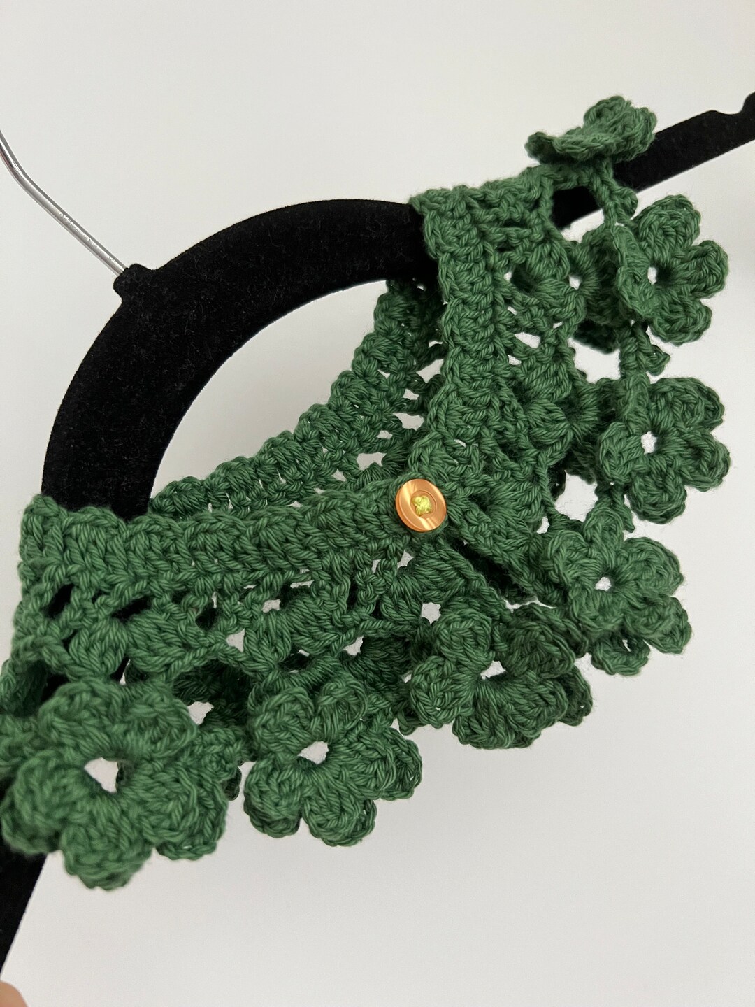 Kids Emerald Green Collar Organic Baby Cotton Vintage Etsy