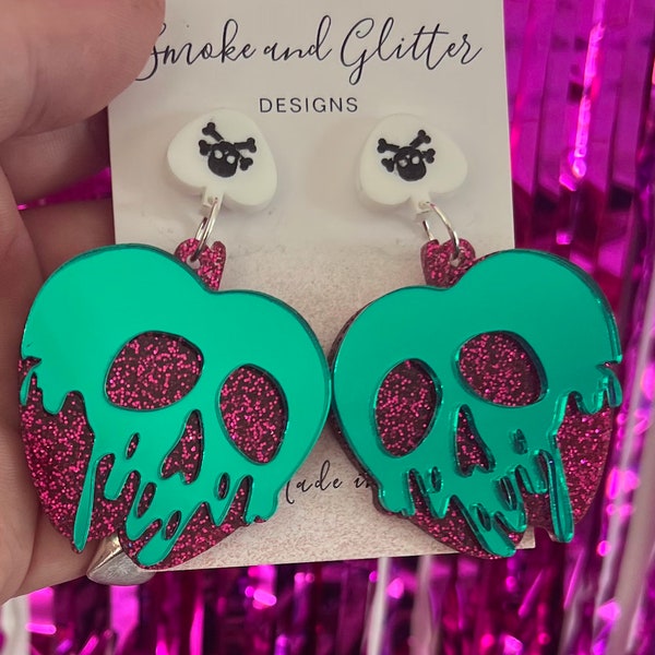 Poison Apple earring cut file for Glowforge, Beambox and other CO2 lasers