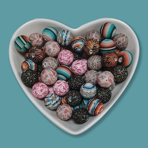 15mm Western Print Silicone Beads: Cowgirl Round Beads ,DIY Jewelry