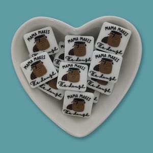 Mama Makes The Dough Silicone Focal Beads: DIY Craft Supplies