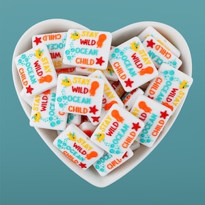 Stay Wild Ocean Child Silicone Focal Beads, DIY Jewelry Making