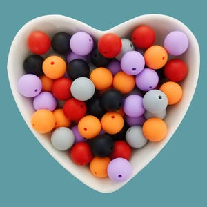 15mm,12mm ,9mm Round Silicone Bead, 5 color mix Silicone Beads ,Silicone  Beads Loose Mixed,Silicone Bead Wholesale