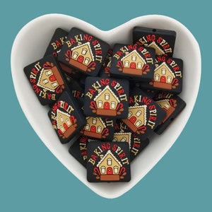 Gingerbread House Silicone Focal Bead,Baking Spirit Beads,DIY Pens,keychains, Necklace, Bracelet, Lanyard Making
