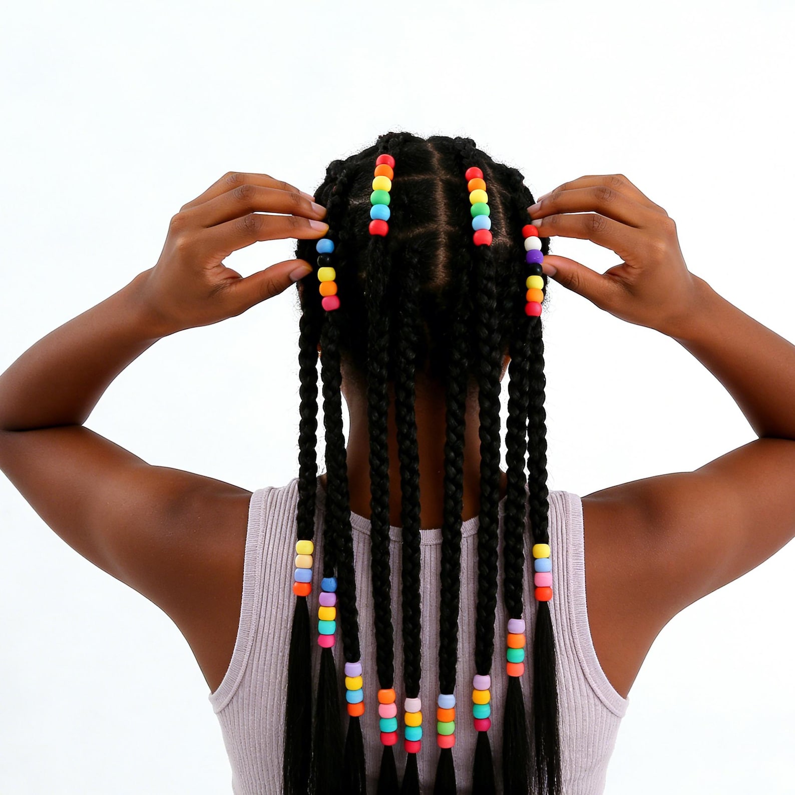 Positioning Bead Silicone Hair Braiding Pony Beads, Large Hole Positioning Bead , DIY ...