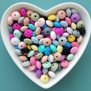 12mm lentil Silicone Beads,Bulk Silicone Bead,Silicone Bead DIY