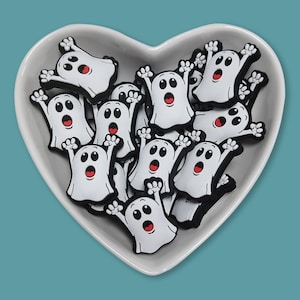 Screaming Ghost Silicone Focal Bead,Bulk Spooky Silicone Beads ,Halloween Silicone Beads Wholesale,Halloween DIY Craft Beads