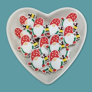 Lantern Gnome Silicone Bead: Christmas Ornament DIY (30mm*28.7mm*8.3mm)
