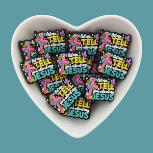 Let Me Tell You About My Jesus Silicone Focal Beads,Bulk Silicone Beads,Silicone Beads DIY, For Necklace Bracelet Lanyard Pens Making