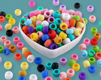 Perline in silicone per trecce, perline di posizionamento con foro grande, accessori per la creazione di gioielli fai da te.