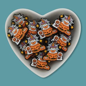 Bougie Ghost Halloween Focal Beads,Jack O Lantern Silicone Beads,Wholesale Silicone Focal Beads ,Silicone Beads DIY