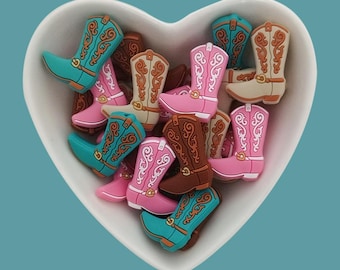 Cowboy Boots Silicone Focal Beads,Western Silicone Bead,DIY Craft Supplies