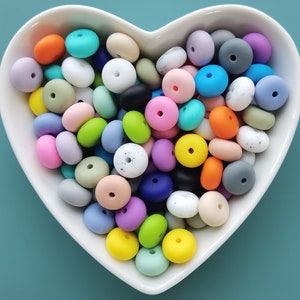 14mm Abacus Silicone Bead,Bulk Silicone Bead,Silicone Bead