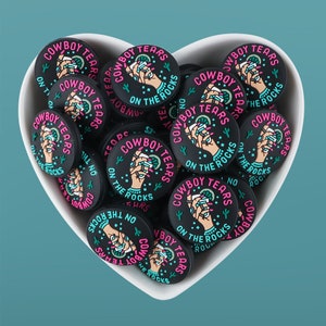Cow Boy Tears On The Rocks Silicone Focal Beads , Western Themed Silicone Beads,Bulk Silicone Bead ,Silicone Beads DIY
