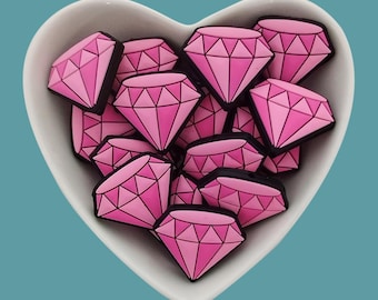 Diamond Shape Silicone Focal Beads,DIY Pens,keychains, Necklace, Bracelet, Lanyard Making