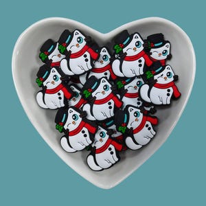Cat in the Hat Silicone Focal Beads,DIY Pens,keychains, Necklace, Bracelet, Lanyard Making