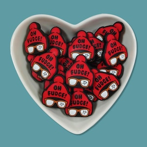 OH FUDGE Christmas Story Silicone Focal Bead: Xmas Ornament DIY
