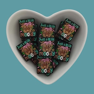 Highland Cow Silicone Focal Beads,Just A Little Moody Bead,For Jewelry Making