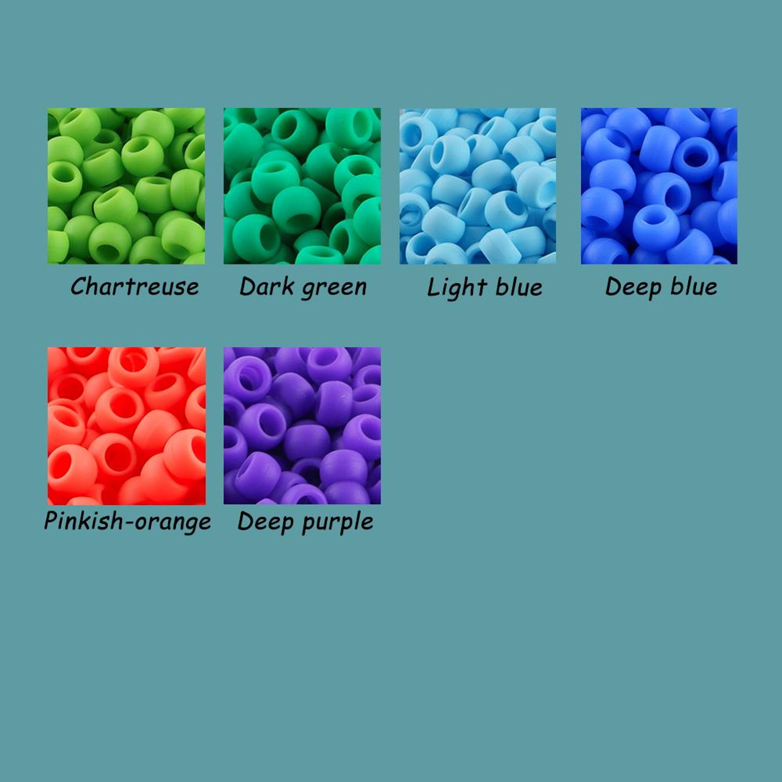 Positioning Bead Silicone Hair Braiding Pony Beads, Large Hole Positioning Bead , DIY ...