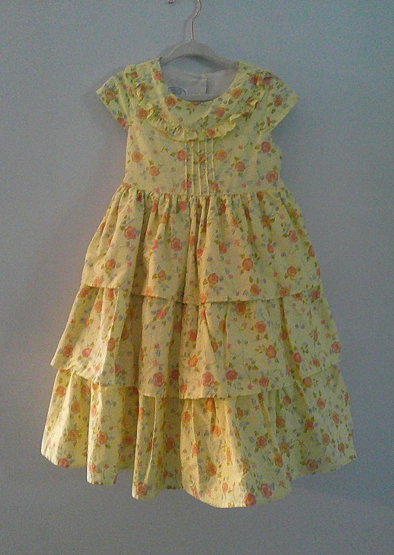 vintage Laura Ashley girls summer frock dress size