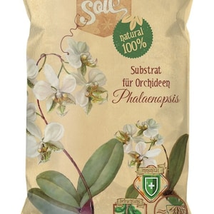 Dr.Soil Substrate for Phalaenopsis Orchids - Premium Soil for Phalaenopsis with 6 months natural fertilizer from pine bark 1L