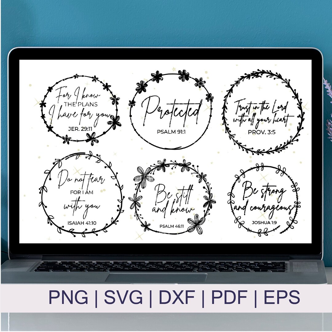 Bible Verse Svg Bundle Faith Svg Scripture Svg Christian - Etsy Canada