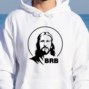 BRB Jesus SVG, christlicher Ostermann svg, Christus svg, Jesus svg, Ostersvg svg für Mannhemd, Jesusgesicht svg, jüdisches brb, lustiges christliches svg