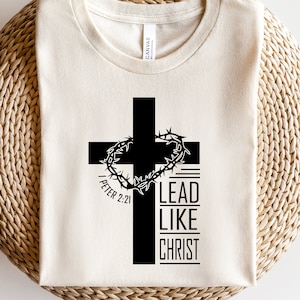 Christelijke man svg, leiden als Christus svg, man van het geloof svg, christelijke vader svg, christelijke svg, 1 Peter 2:21, svg voor pastoor, Jezus svg